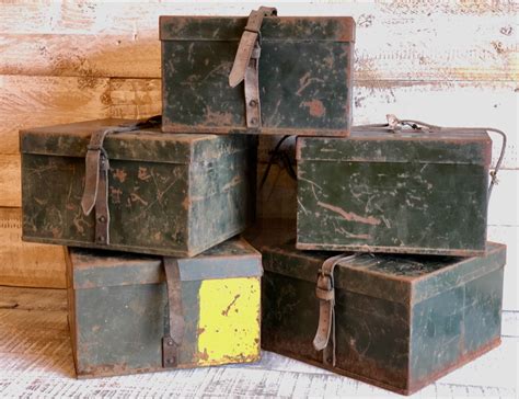 vintage army metal box|Collectible Military Surplus Boxes & Chests for sale .